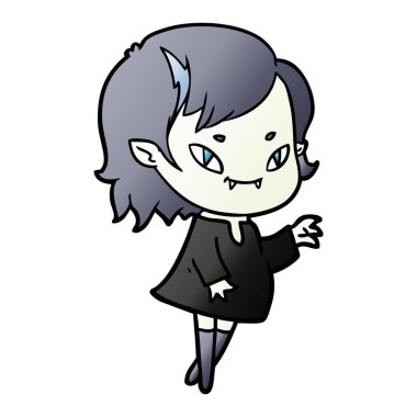 çizgi film dostu vampir kız