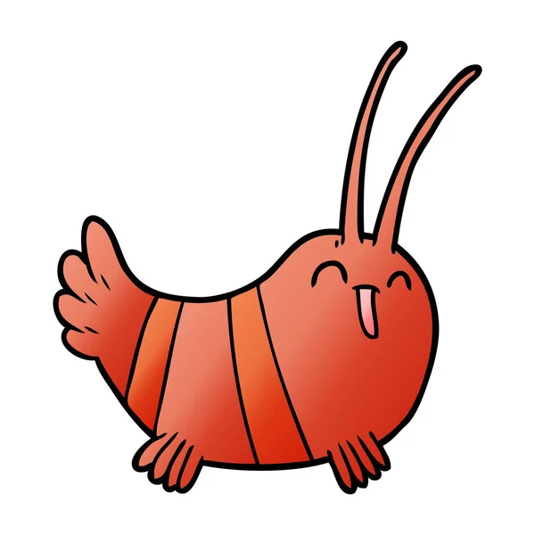 矢量插画卡通小龙虾 — 图库矢量图片