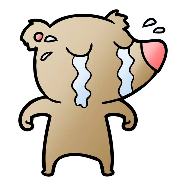 Vektor Illustration Von Cartoon Schreienden Bären — Stockvektor