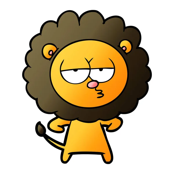 Illustration Vectorielle Lion Percé Dessin Animé — Image vectorielle