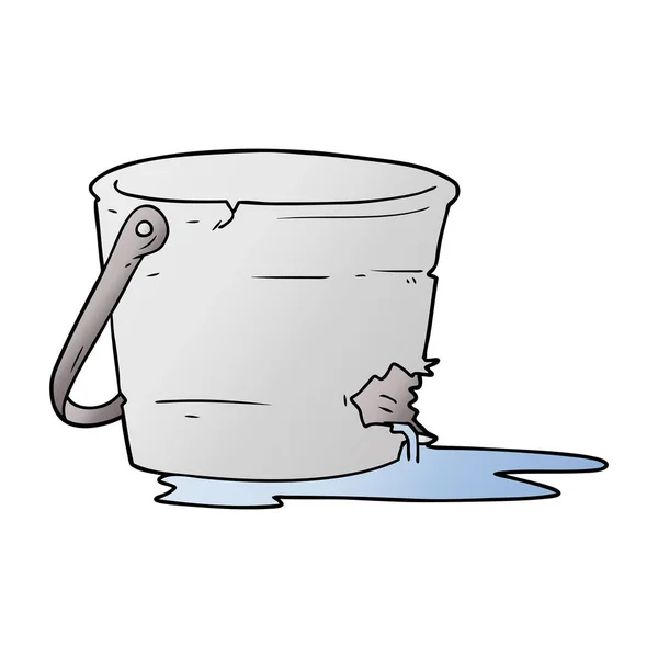 Vector Illustration Cartoon Bucket — Stock Vector