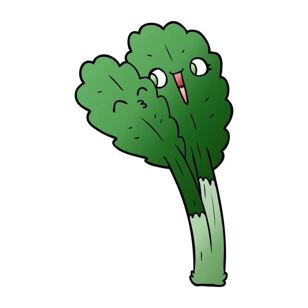 Vectorillustratie Van Cartoon Salade Bladeren — Stockvector