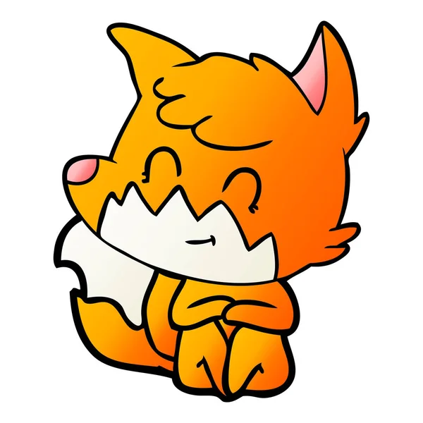vektör çizim karikatür dostu Fox