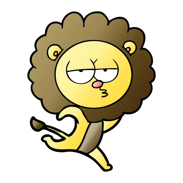 Wektor Ilustracja Kreskówka Systemem Lion — Wektor stockowy
