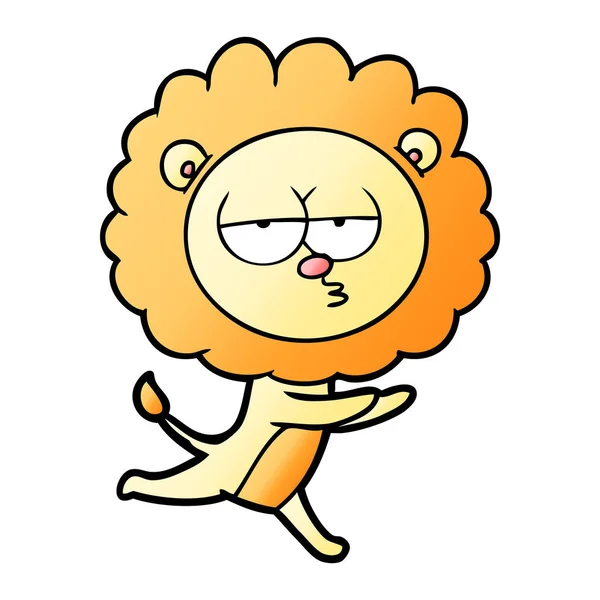 Wektor Ilustracja Kreskówka Systemem Lion — Wektor stockowy