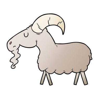 Çizgi film Keçisinin Vektör İllüstrasyonu