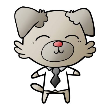 Çizgi film köpeğinin vektör çizimi