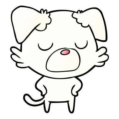 Çizgi film köpeğinin vektör çizimi