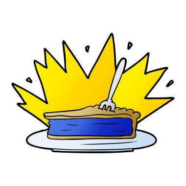 çizgi film lezzetli tatlı vektör çizim