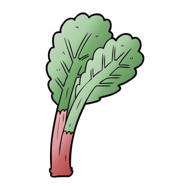 vektör çizim karikatür ravent