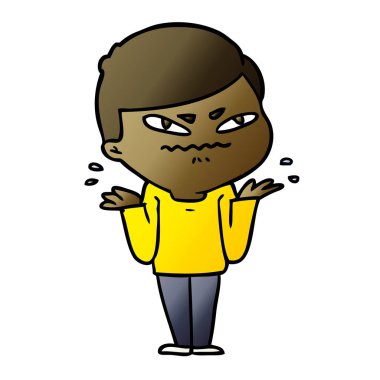 vektör çizim karikatür adam