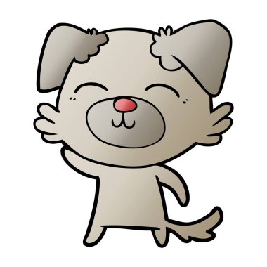 Çizgi film köpeğinin vektör çizimi