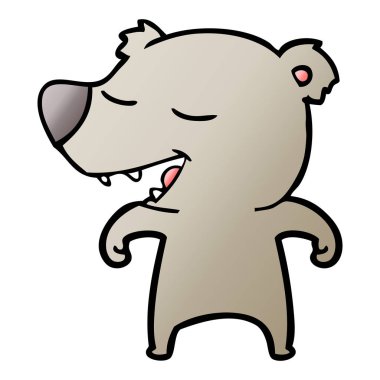 Çizgi film ayısının vektör çizimi