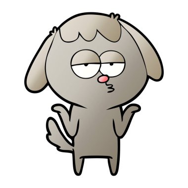 Çizgi film köpeğinin vektör çizimi