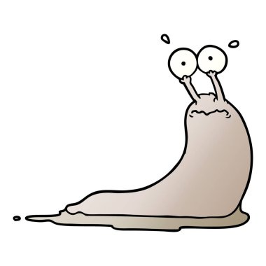 vektör çizim karikatür slug