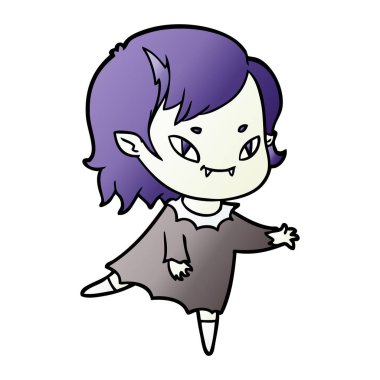 çizgi film dostu vampir kız