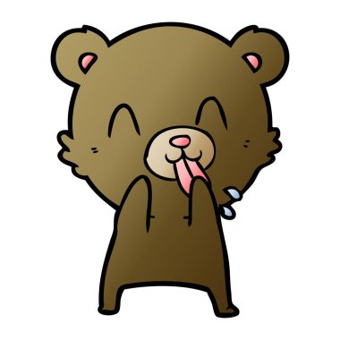 Çizgi film ayısının vektör çizimi