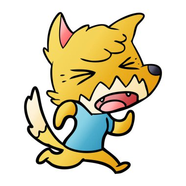 koşan kızgın çizgi film tilki