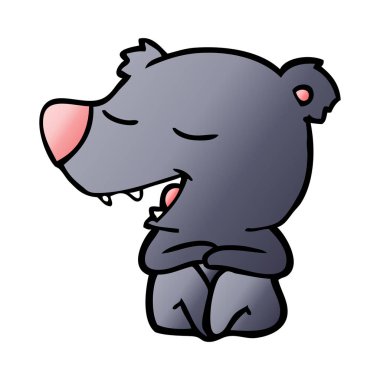 Çizgi film ayısının vektör çizimi