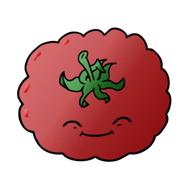 vektör çizim karikatür domates