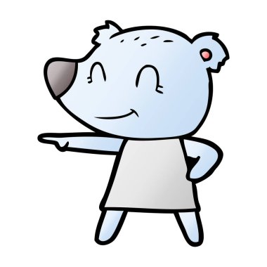 vektör çizim kadın ayı çizgi film