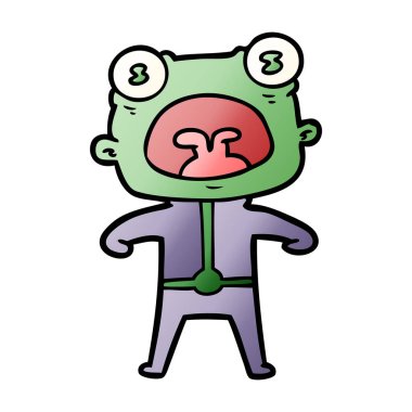 çizgi film garip uzaylı bağırarak