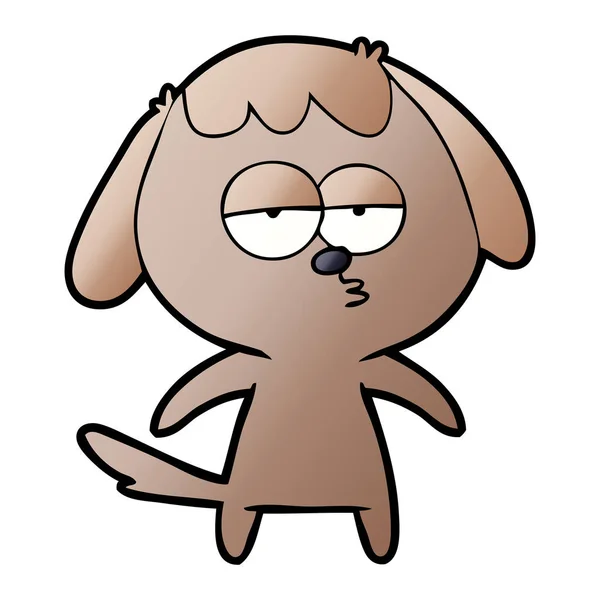 Vector Illustratie Van Cartoon Hond — Stockvector