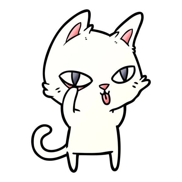 Desenho animado bonito kawaii gato fofo imagem vetorial de lineartestpilot©  248322500