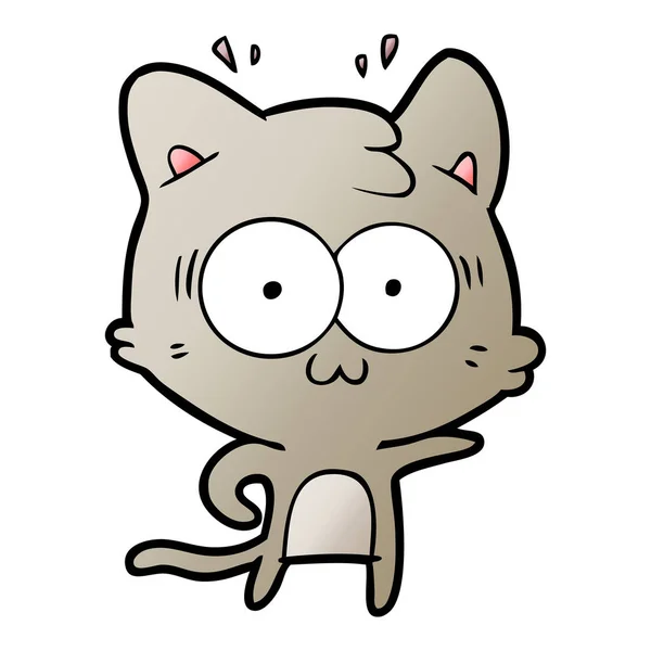 Vector Ilustración Dibujos Animados Gato — Vector de stock