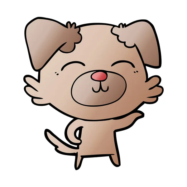Vector Ilustración Dibujos Animados Perro — Vector de stock
