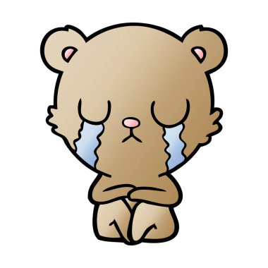 Çizgi film ayısının vektör çizimi