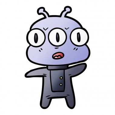 üç gözlü yabancı çizgi film