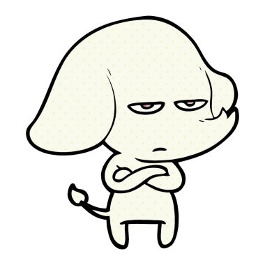 vektör çizim rahatsız çizgi fil