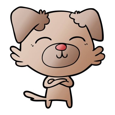 Çizgi film köpeğinin vektör çizimi