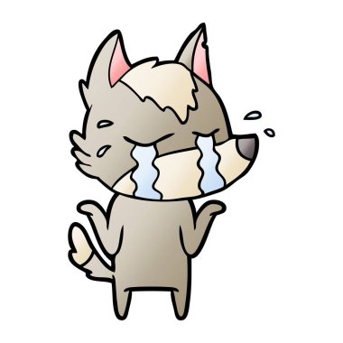 Çizgi film kurdunun vektör çizimi