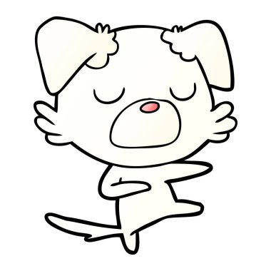 Çizgi film köpeğinin vektör çizimi