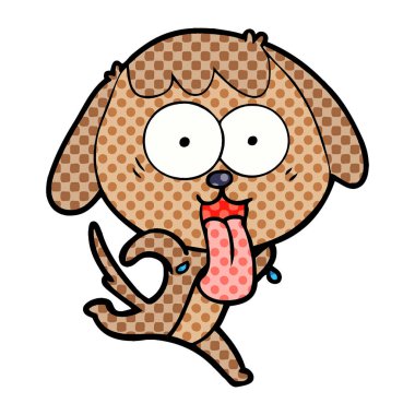 Çizgi film köpeğinin vektör çizimi