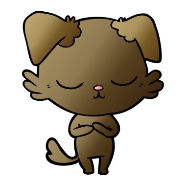 Çizgi film köpeğinin vektör çizimi