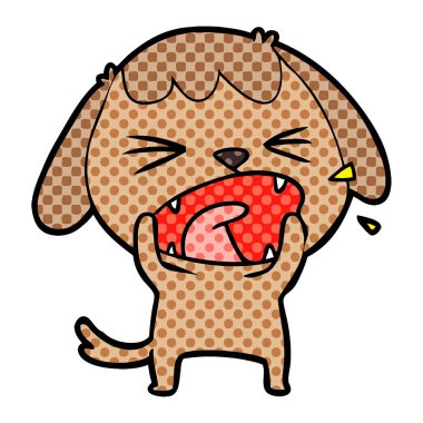 Çizgi film köpeğinin vektör çizimi