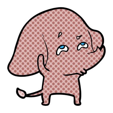 çizgi film fil hatırlamak vektör çizim