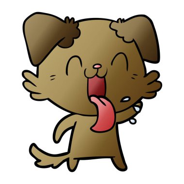 Çizgi film köpeğinin vektör çizimi