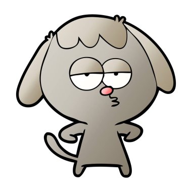 Çizgi film köpeğinin vektör çizimi