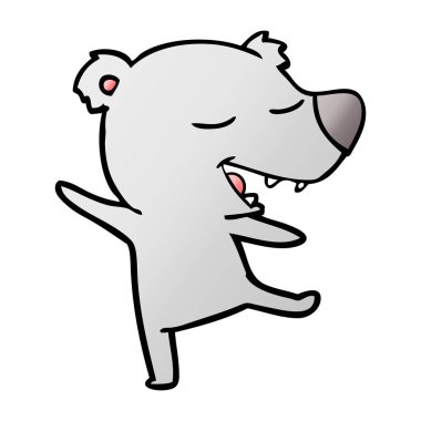 Çizgi film ayısının vektör çizimi