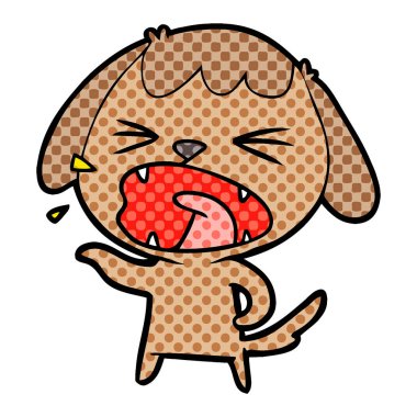 Çizgi film köpeğinin vektör çizimi