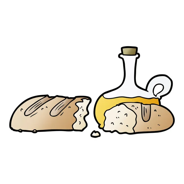 Ekmek Yağ Çizgi Film — Stok Vektör
