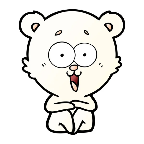 Rire Ours Peluche Dessin Animé — Image vectorielle