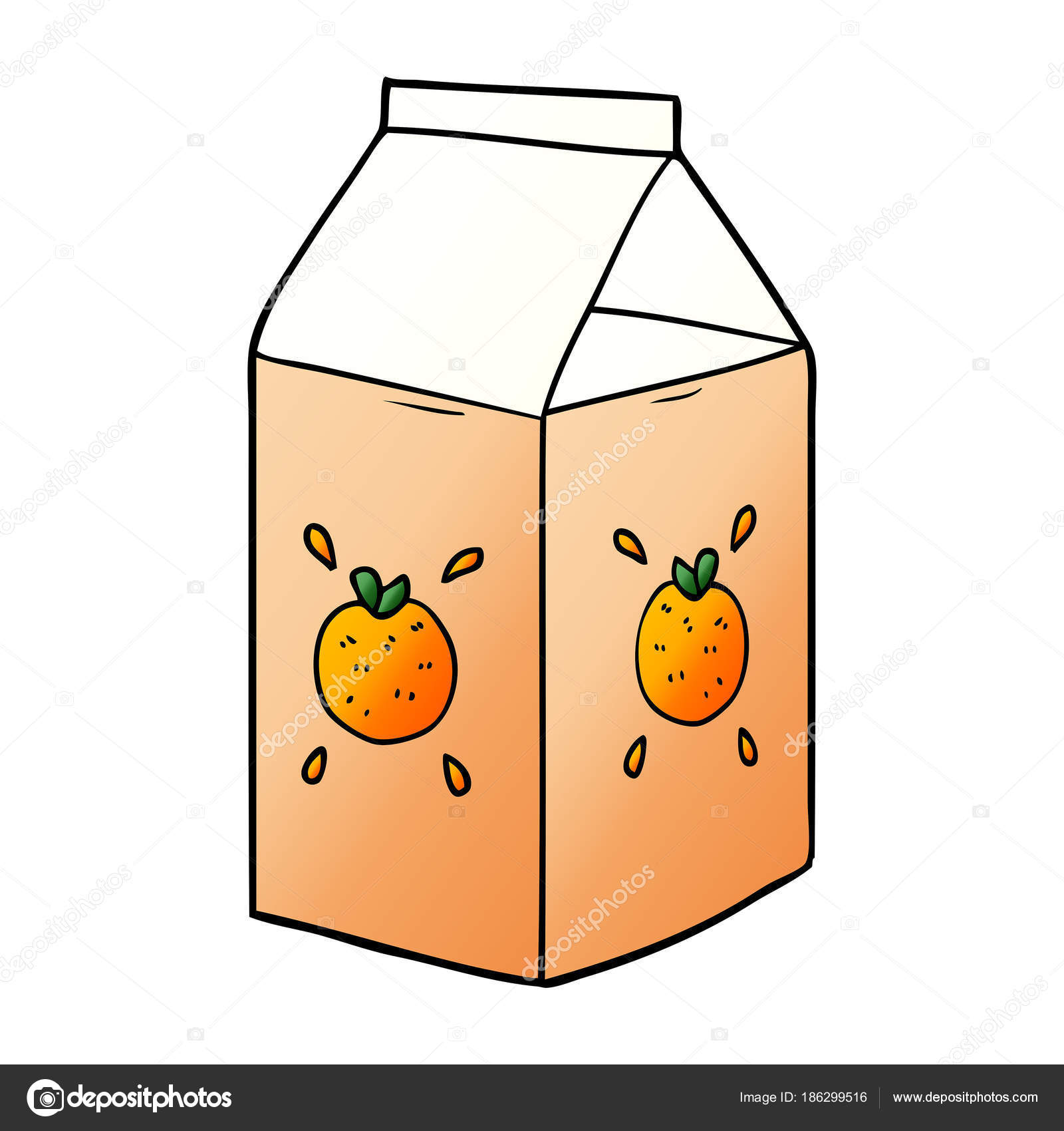 cartoon orange juice carton cartoon orange juice carton stock vector c lineartestpilot 186299516 depositphotos