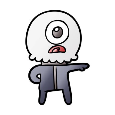 çizgi film Tepegöz'ü yabancı uzay adamı