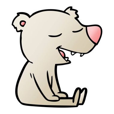 Çizgi film ayısının vektör çizimi