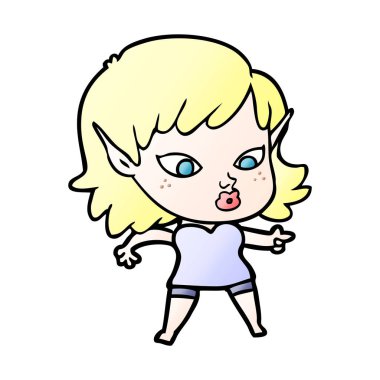 güzel çizgi film elf kızı